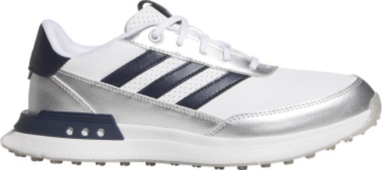 Chaussures de golf Adidas S2G SL Leather 25 pour femme, Wit marine, Argent