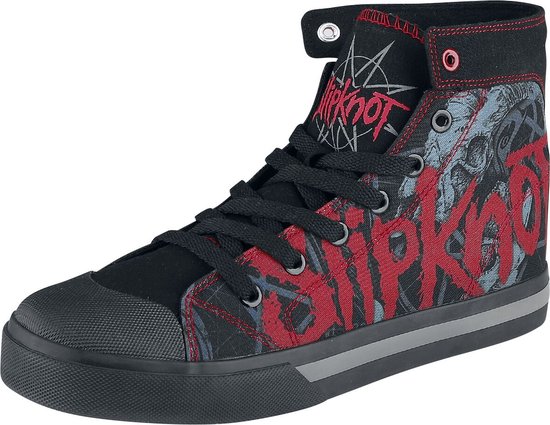 Baskets pour femmes montantes multicolores Slipknot EMP Signature Collection, pointure EU43, textile, unisexe – Produits dérivés de groupes, groupes