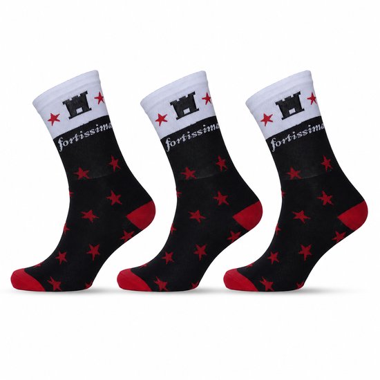 Chaussettes de cyclisme Fortissima lot de 3 – Hommes et Femmes – Drenthe – Taille 42/44