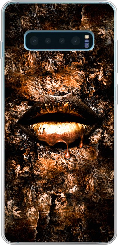 Coque Samsung Galaxy S10 Plus – Femme – Lips – Koper – Siliconen