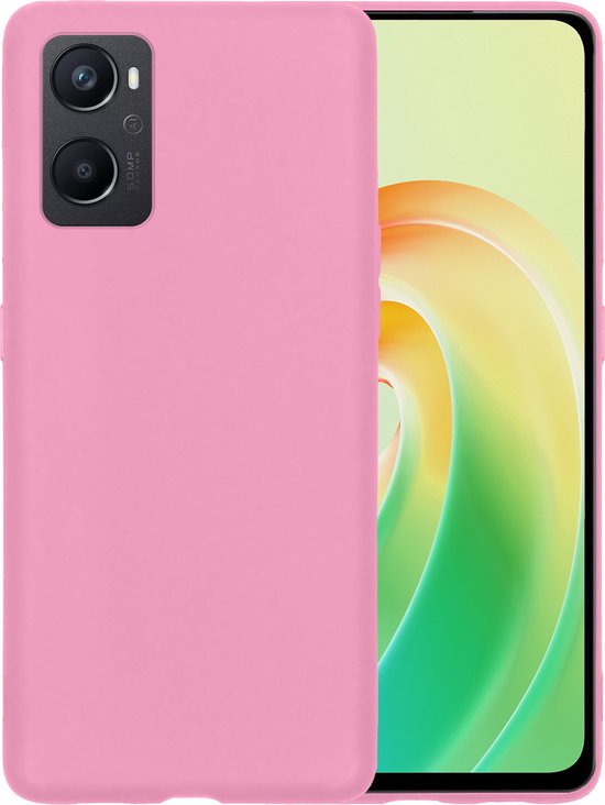 Coque OPPO A96 Siliconen – Coque OPPO A96 – Coque OPPO A96 – Rose Clair