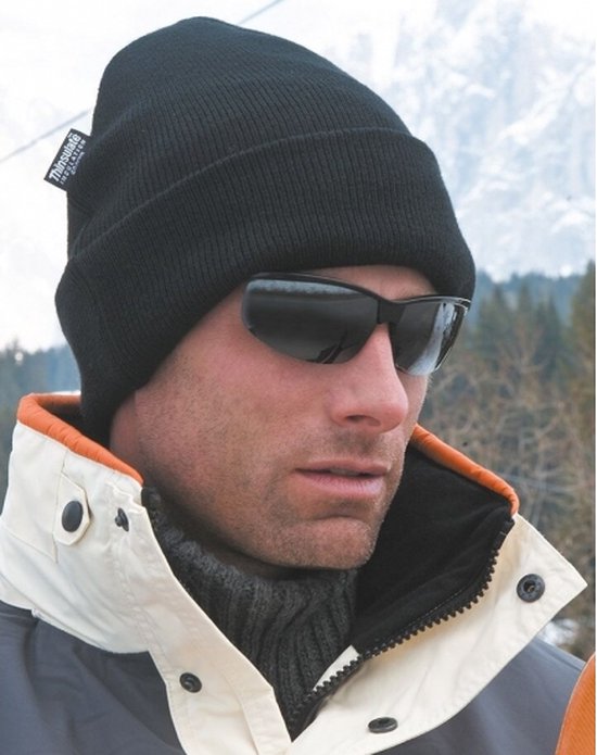 Bonnet de ski hiver doux noir