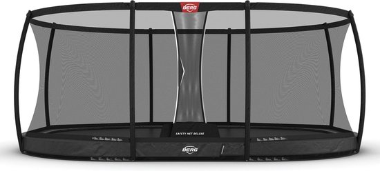 BERG Grand Champion InGround 350 Grey + Safety Net Deluxe