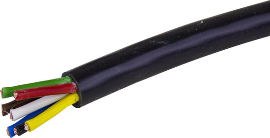 Câble électrique 7×1,5 mm², rouleau 100 mètres