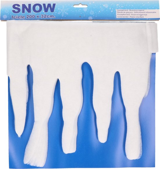 Bord de glace ignifuge blanc 200 x 32 cm