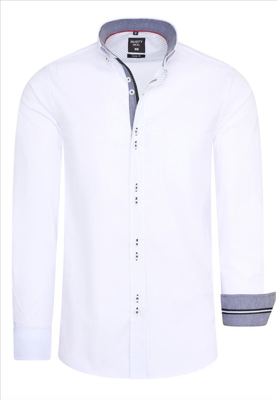 Chemise italienne pour homme – Rusty Neal – blanc – 11025