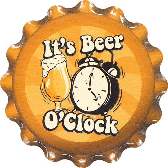 Cap coaster – Beer o&rsquo;clock