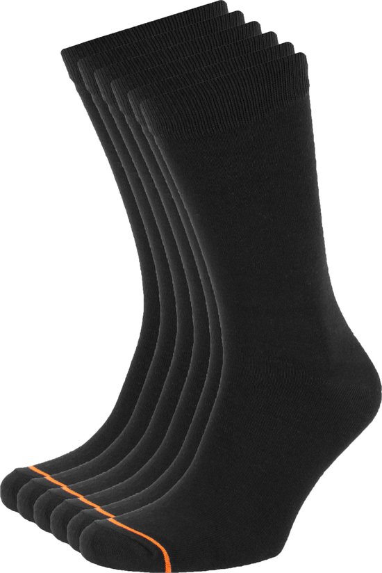 Convient – Chaussettes 6 Paires Bio Zwart – 42-46 –