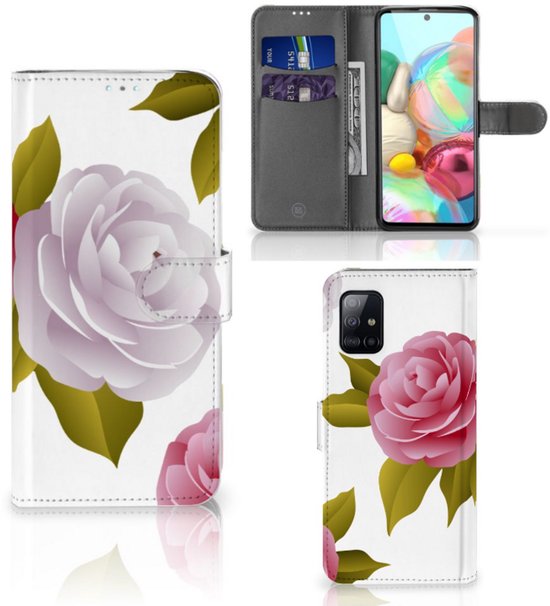 Couverture personnalisée Téléphone Case Samsung Galaxy A71 Coque Des Roses cadeau de Mariage