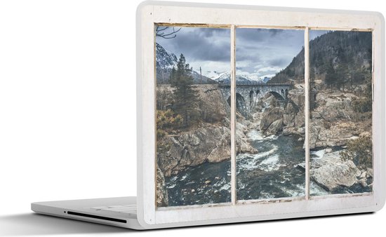 Autocollant pour ordinateur portable – 13,3 pouces – Vue à travers – Pont – Water – 31×22,5 cm – Autocollants pour ordinateur portable – Skin pour ordinateur portable – Housse