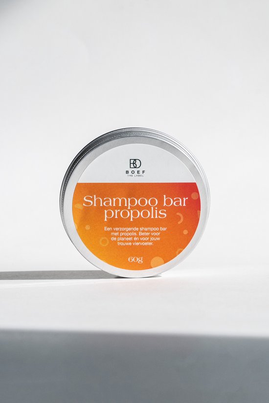Boef the label Shampooing solide propolis chiens et chats