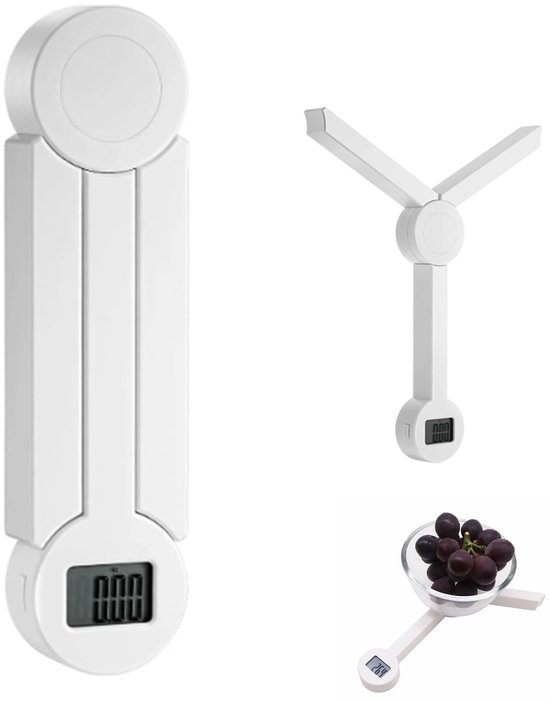 Balance de cuisine – Balances de cuisine – Balance de cuisine – Balance alimentaire – balance de cuisine – Balance à café pour la maison – 2g—5000g – Avec écran LCD – Fonctionne sur batterie – Convient pour peser les aliments, la cuisson – Blanc