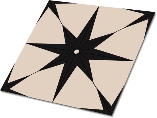 carrelages PVC Tulup – carrelages Vinyl Star – 30 cm x 30 cm – carrelages de sol PVC beiges – 9 pièces – carrelages de sol Vinyl – Dalles adhésives mosaïque – carrelages PVC autocollantes – Dalles adhésives cuisine et salle de bain