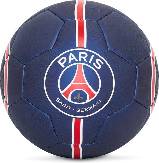 Ballon de football PSG à rayures logo mat