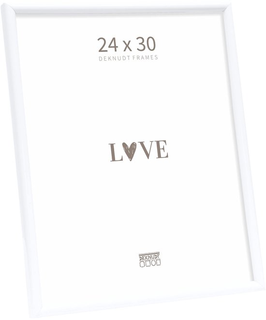 Deknudt Frames Cadre photo blanc étroit S011S1 – dimensions de la photo: 24×30 cm