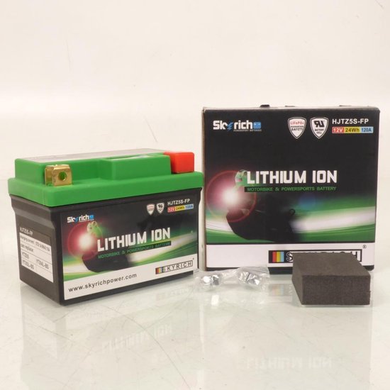 Batterie Lithium Skyrich pour Moto Sherco 250 2.5i Enduro F 4T 2008 YTZ5S-BS / HJTZ5S-FP / 12V 1.6Ah Neuf