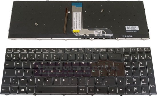 Clavier rétroéclairé Clevo NB70TH RGB (BE Azerty)