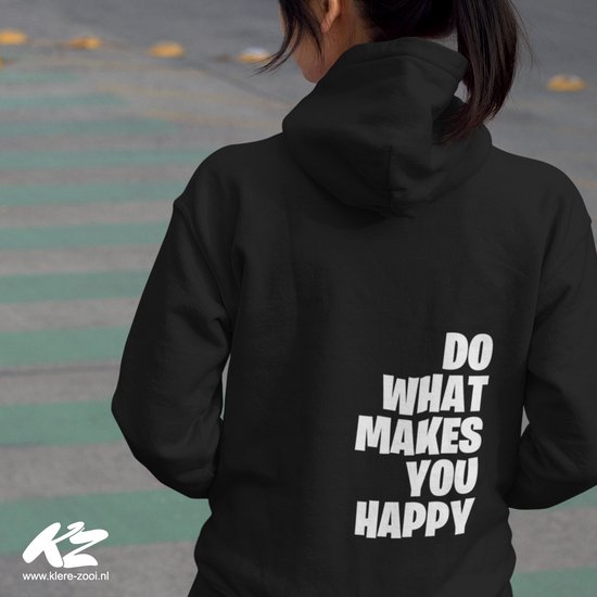 Faites ce qui vous rend Happy – Sweat à capuche unisexe – 4XL – Zwart