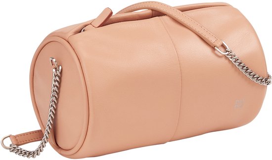 DuDu Série – Sac à Bandoulière en Cuir – Forme Cylindrique – Met Riem – Design Minimaliste