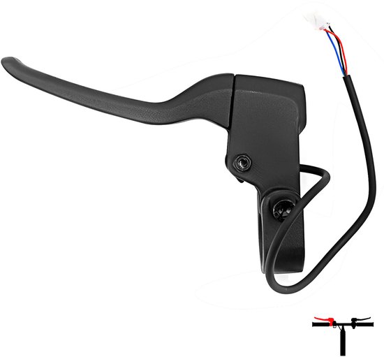 Avizar Linker Remhendel Scooter Niu KQi2 met Sensor en Robuuste Kabel, Zwart