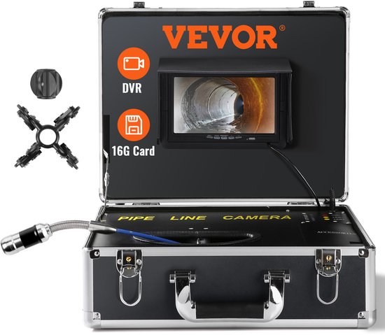Caméra d&rsquo;inspection des canalisations VEVOR, endoscope de 50 m avec écran de 7 pouces