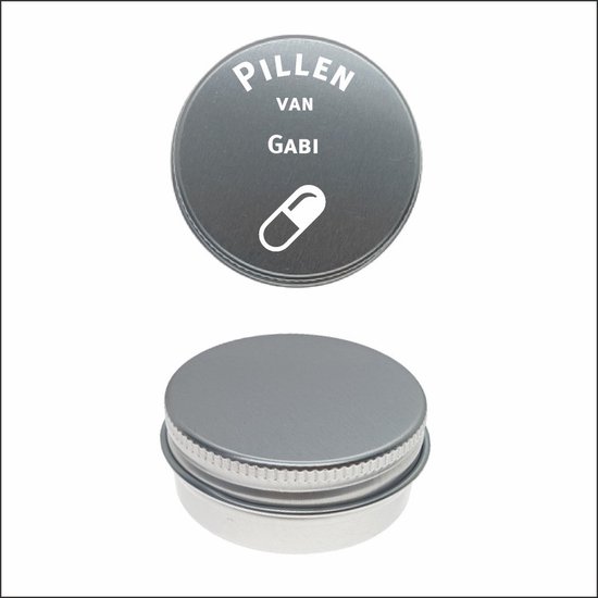 Boîte à pilules avec gravure du nom – Gabi