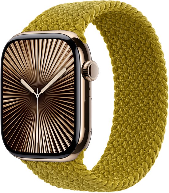 Boucle solo tressée Apple pour Apple Watch | 38/40/41/42 mm – Taille 7 – Chartreuse