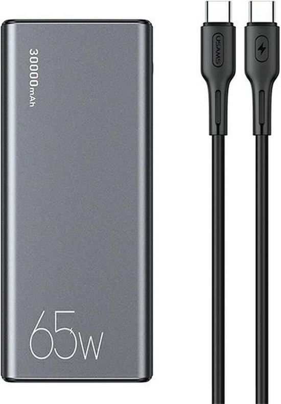 Batterie externe USAMS CMXLOGTC01 30000mAh 65W Argent