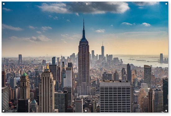 Décoration murale New York – Nuages – Water – 180×120 cm – Poster jardin – Toile jardin