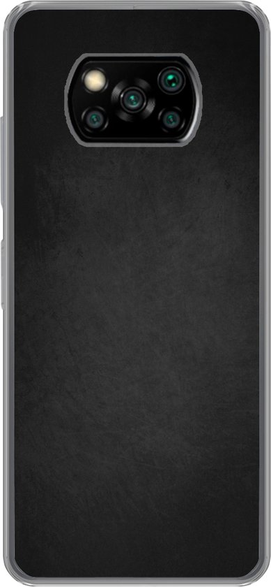 Coque Xiaomi Poco X3 NFC – Béton – Zwart – Grijs – Structure – Industriel – Coque de téléphone en Siliconen