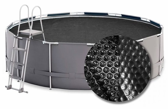 Bâche solaire W&rsquo;eau Premium ronde – 400 cm (taille de voile 394) – Zwart