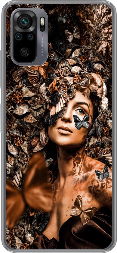 Coque Xiaomi Redmi Note 10 – Luxe – Femme – Collage – Coque de téléphone en Siliconen