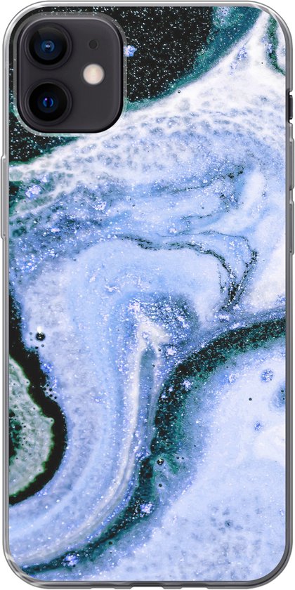 Coque iPhone 12 mini – Minéraux – Pierres naturelles – Univers – Siliconen