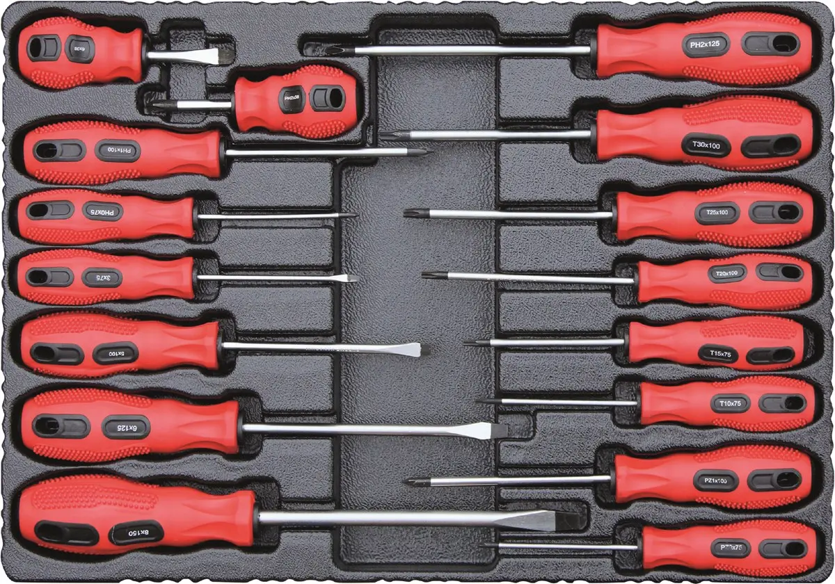 Module PVC 400x280x30mm tournevis – 16 pcs – 09304