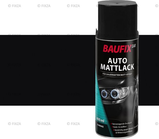 BAUFIX Laque Mate Noir 400 ml