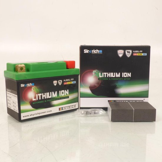 Batterie Lithium Skyrich pour Scooter Yamaha 50 Ew Slider Naked 2006 à 2017 YB5L-B / HJB5L-FP / 12V 1.6Ah Neuf