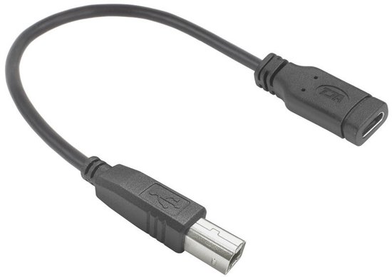 Câble adaptateur d&rsquo;imprimante ACT USB Type-C femelle vers USB-B 2.0 0