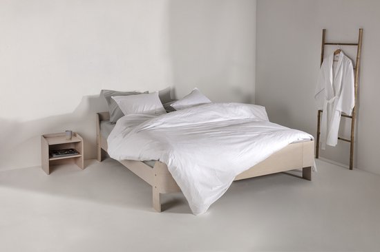 Casilin – Housse de couette en jersey – Léon – White – 140×220 + 1 taie d&rsquo;oreiller