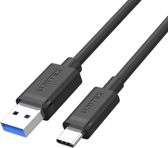 Câble USB 3.0 Type-C Unitek 2 m – Zwart