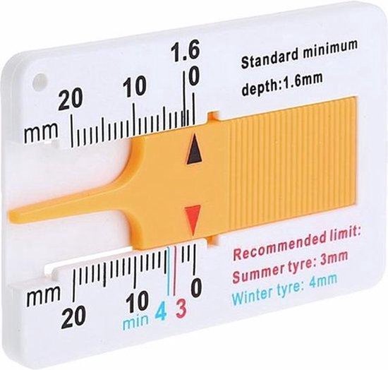 *** Compteur de bande de roulement pour pneus – Mesure de la bande de roulement des pneus – Bande de roulement des pneus – Jauge de profondeur pour mesurer l&rsquo;épaisseur des pneus – Pneus – van Heble® ***