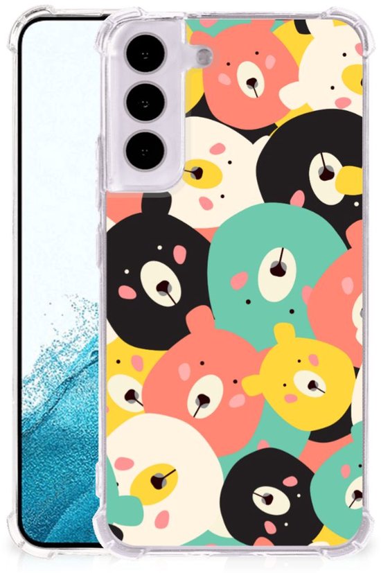Fabriquez une coque Coque pour téléphone portable Samsung Galaxy S22 avec bordure transparente Ours