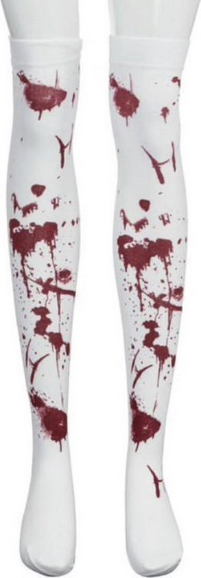 Bas d&rsquo;halloween Wit / rouge