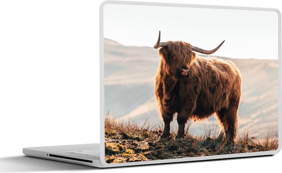 Autocollant pour ordinateur portable – 13,3 pouces – Highlander écossais – Animaux – Rural – Paysage – Vache – Nature – 31 x 22,5 cm – Autocollants pour ordinateur portable – Skin pour ordinateur portable – Housse
