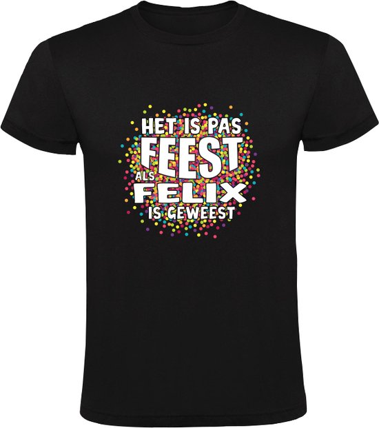 Ce n&rsquo;est pas la fête tant que Felix n&rsquo;a pas été T-shirt homme | chemise | Noir