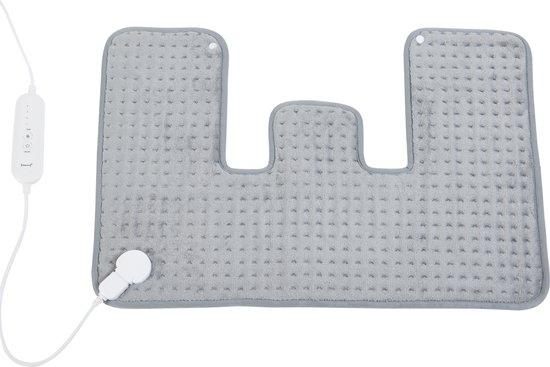 Coussin chauffant électrique Borrello 65×45 cm 100W gris