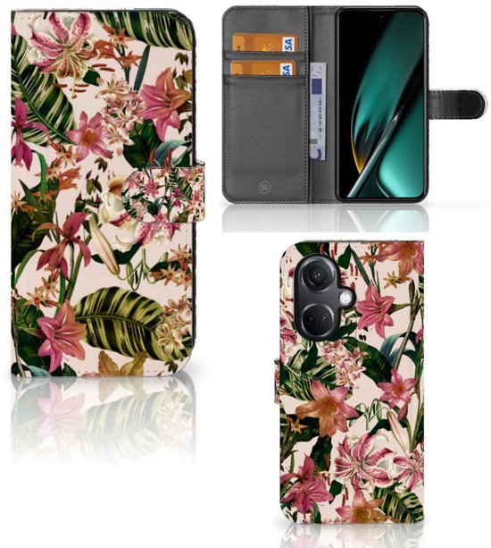 Coque Téléphone OnePlus Nord CE 3 Protection Housse Fleurs