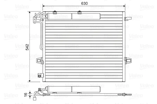 Condenseur, climatisation VALEO 814025