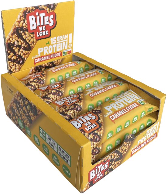 BitesWeLove – Crispy Protein Caramel Fudge – 12st.