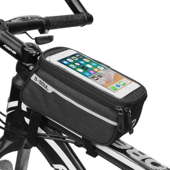 B-Soul YA249 – sac de faisceau avant pour vélo de montagne, sac de vélo, équipement d&rsquo;équitation, sac de selle, paquet supérieur de jambe (Zwart)