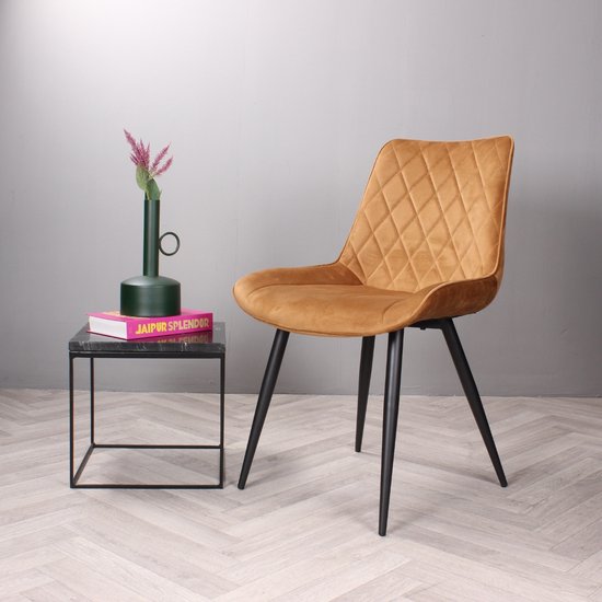DS4U® Benito 3.0 chaise de salle à manger velours – or